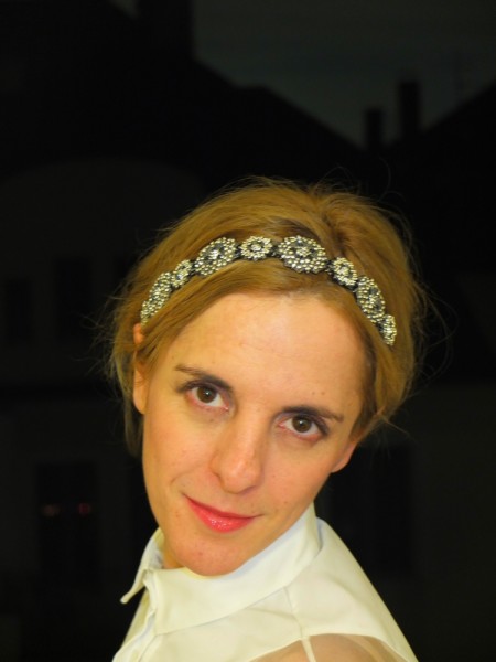 Strass-Haarband von Zara, das ich auf der Operpermiere trug